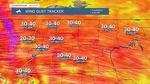 Gusty winds today between 30 and 40 mph in most locations. Wind speeds will start to taper off as we head throughout this evening. | STORMTracker Weather | Facebook