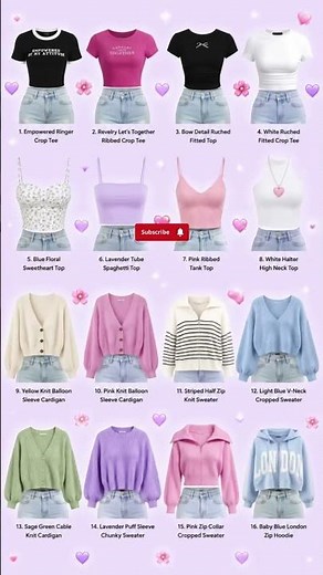 16 Cute Casual Tops for Women | Crop Tees, Cardigans, Sweaters & Hoodie Ideas ✨ #shorts #ytshorts