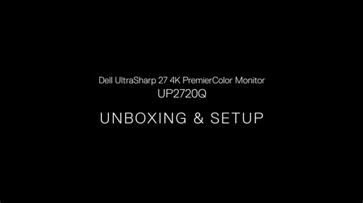Auspacken und Einrichten von UP2720Q Monitoren