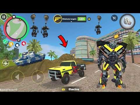 Rope Hero Vice Town (Transformer Monster Truck Fight Robot Car) Rope Hero into Giant Robot Truck