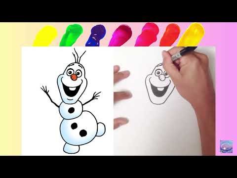 How to Draw Olaf Easy – Step by Step Frozen Drawing for Kids3