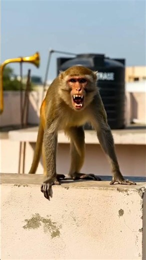 Cute monkey want to sleep😂🥹 #viralvideo
