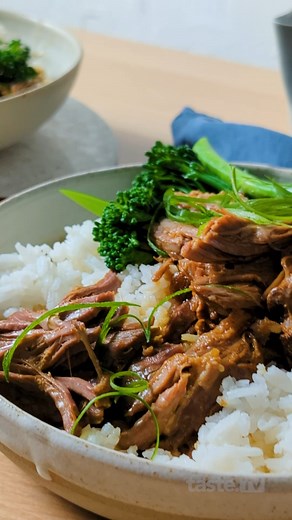 Prep this meltingly tender lamb in 15 mins! Recipe: https://www.taste.com.au/recipes/slow-cooker-pulled-mongolian-lamb-recipe/gvxjd4hl | Taste.com.au