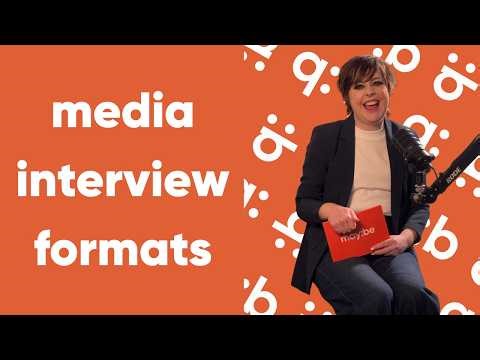 Understanding different media interview formats 🎤