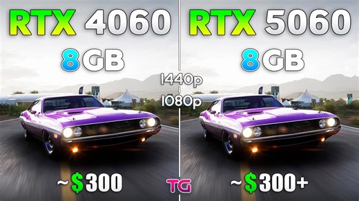 RTX 5060 vs RTX 4060 - Test in 12 games | 1080p & 1440p