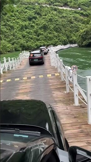 Incredible Floating Bridge Built Over a River