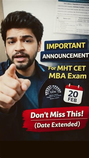 MHT CET MBA 🚨 BIG UPDATE! Registration Dates Extended | New Registration Dates (Don’t Miss This!)