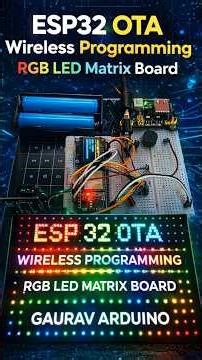 ESP32 IoT Project: Controlling RGB LED Matrix via Joystick with OTA Programming #ESP32 #RGBMatrix