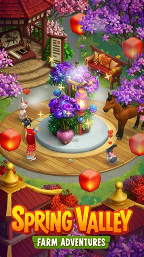 Play the "Festive Lights" event and get new decorations! 🎊 | Spring Valley Game