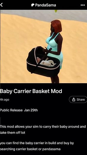 The Sims 4 New Mod By PandaSama! Go download Now Or It Will Be Free Jan 29th!#sims4#sims4mods#reels