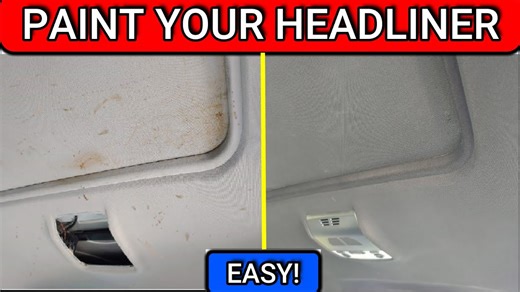 HOW TO PAINT YOUR HEADLINER | EASY DIY | no upholstery worked needed!