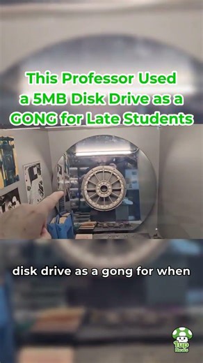 This Professor Used a 5MB Disk Drive as a GONG for Late Students! 😂