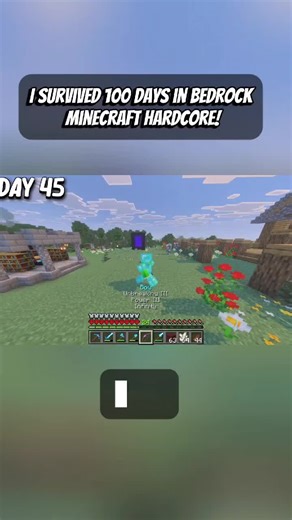 Surviving 100 Days in Minecraft Hardcore Bedrock