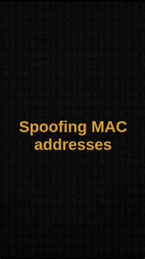 Spoofing MAC addresses #computereducation