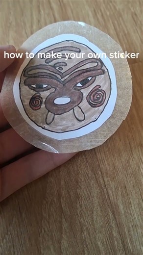 How to make your own sticker #drawing 