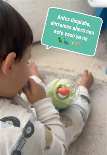 Mi bebé está amando este vasito, porque ahora tomará agua, es mucho más divertido. 🦖🦕🫶🏼✨ . . . . . . . . . #tumbler #tiktokshop #kidstumbler #giftideas