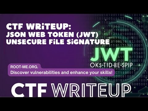 Tutorial Root-Me (20): Web - Server : JWT - Unsecure File Signature