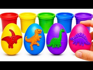 Dinosaurs, Clay Wild Animals & T-Rex Toy Excavation 🦖🦁
