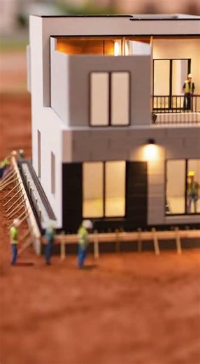 Watch This Mini Duplex Villa Come to Life 🏗️✨