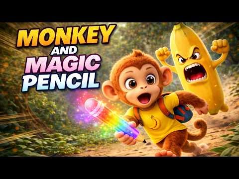 Jacky finds MAGIC PENCIL✏️ | Runs From Giant Banana | EP - 1 | Can He Still Save the Jungle?