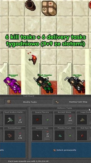 They give experience for clicking in DP, is this the Tibia you wanted? #shorts #tibia #winterupdate