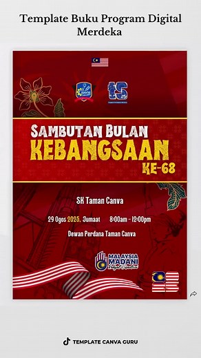 Template Canva | Template Merdeka | Buku Program #Templatecanvaguru #Templatecanva #merdeka #bukuprogram #templatemerdeka