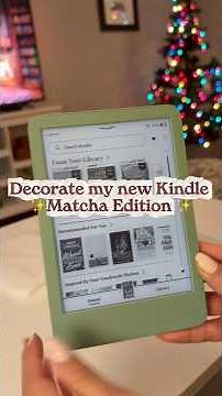Decorating my new Matcha Kindle #kindle #matcha #books #reading