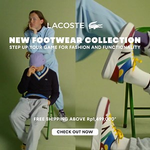 New footwear collection. Step up your game for fashion and functionality. Free shipping above 1,499,000 + free gift wrapping*. check out now | Lacoste | Facebook
