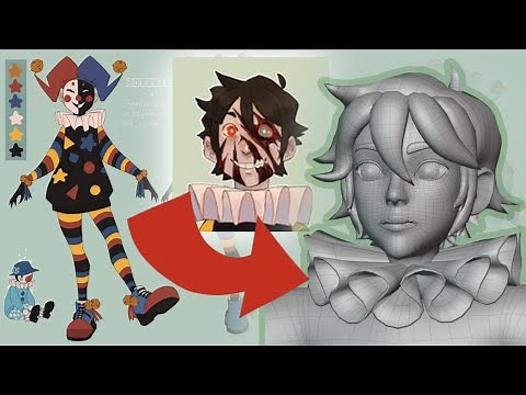 Creating a 3D Clown Avatar for XMittenzX for VRChat in Blender! (Part 1)