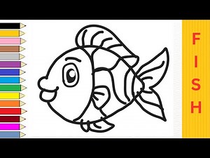 How to Draw a Fish | Easy Fish Drawing & Coloring Tutorial for All Ages