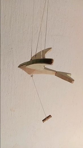 Wooden Flying Bird Mobile Swallow #diy #craft #wooden