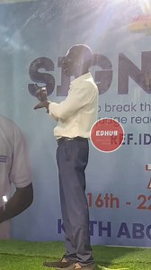 A Sign Language lecturer at Koforidua Technical University (KTU), Mr. Keith Aboagye Ofosuhene, began his Guinness World Record attempt for the longest sign language reading marathon by an individual (SIGN-A-THON) at the Ceremonial Grounds of KTU yesterday. He aims to sign-read continuously for 7 days to set a new Guinness World Record. #revivalmorningdrive #revival993fm | Revival 99.3 FM