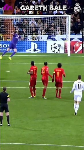 GARETH BALE PERFECT FREE KICK #short