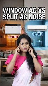 Window AC vs Split Ac Noise Test #airconditioner #homeappliances