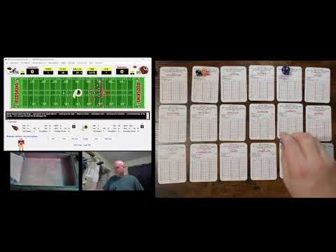APBA Football - 1989 - Cardinals at Redskins - A Fun First Half!