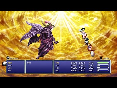 Kefka Boss Fight - FINAL FANTASY VI (Final Boss + Ending)