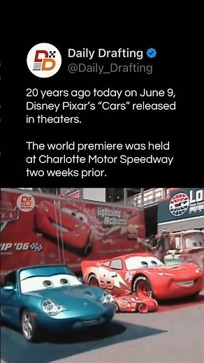 20 Years Ago Today, Cars Released in Theaters | #Cars #Disney #Pixar #NASCAR #Shorts