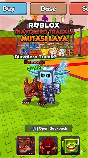 ROBLOX MUTASI LAVA DIAVOLERO TRALALA #ROBLOX #luckyblock #trancegaming