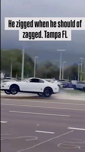 WILD Toyota Supra Crash at Cars & Coffee