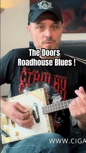 Roadhouse Blues Cigar box Guitar 3 cordes tuto #cigarboxguitar
