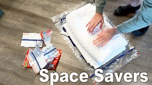 Watch Hefty Shrink Pak Bags are Amazing for storage and travel on Amazon Live