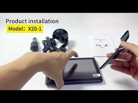 X20-1 7 inch gps navgation Use video