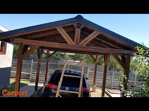 How to build a wooden carport.