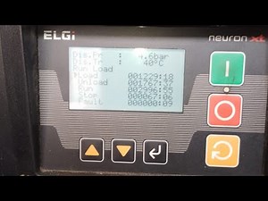 Elgi Air compressor pressure setting in Hindi