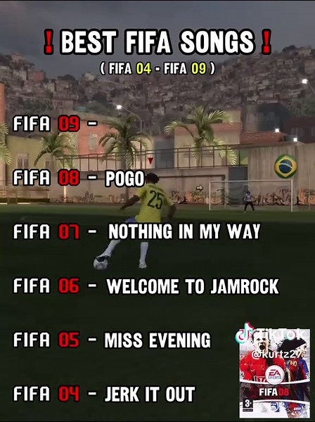 Top FIFA Songs from FIFA 04 to FIFA 09