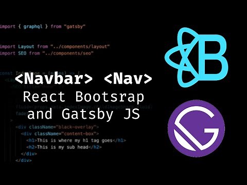 How to Use the React Bootstrap Nav and Navbar in Gatsby JS (Dark Mode too!)