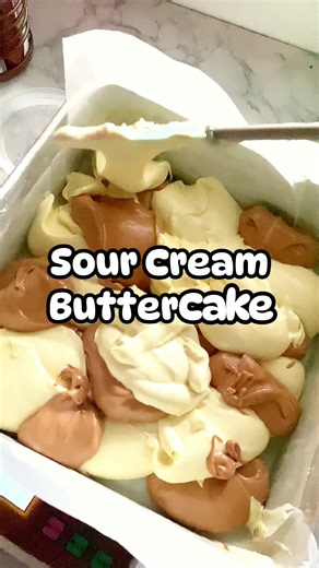Sour Cream Butter Cake - Kek Lemak Tanpa Rasa Masam