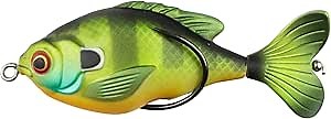 Lunkerhunt Prop Sunfish – Fishing Lure with Realistic Design, Weighs ½ oz, 3.25” Length