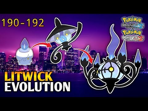 How To Evolve Litwick Into Lampent And Chandelure In Pokemon Black 2 & White 2 | Unova Pokedex
