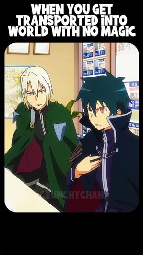 When you get transported into world with no magic 💀 #anime #devilisaparttimer